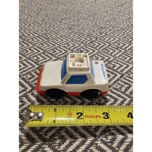 Vintage 1992 Fisher Price Geotrax Flip Track White And Red Police Car